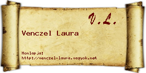 Venczel Laura névjegykártya